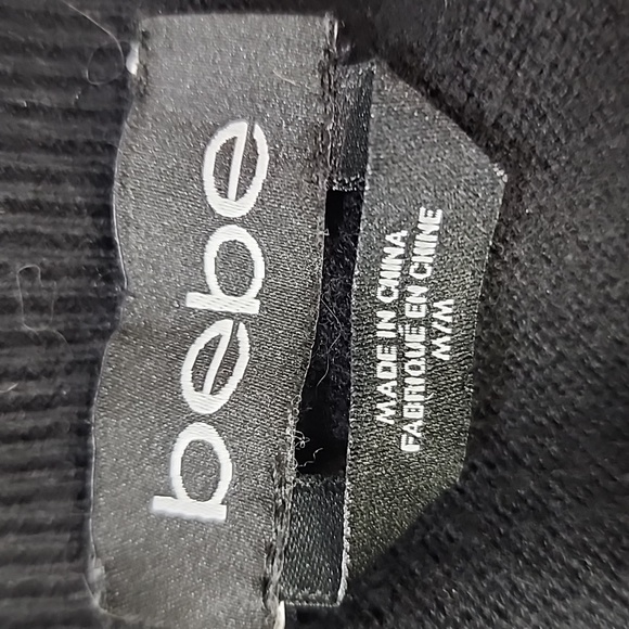 Bebe Black Rhinestone And Sequin Embellished Sweater S/M - Picture 6 of 9